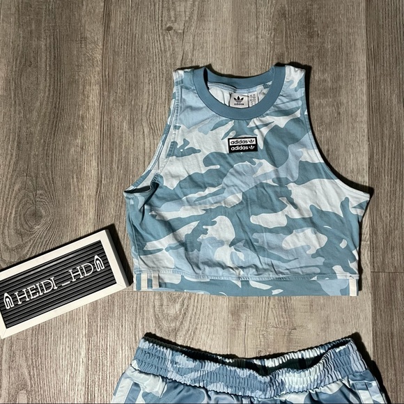 Adidas Originals Blue Camo Printed Set - Picture 4 of 8